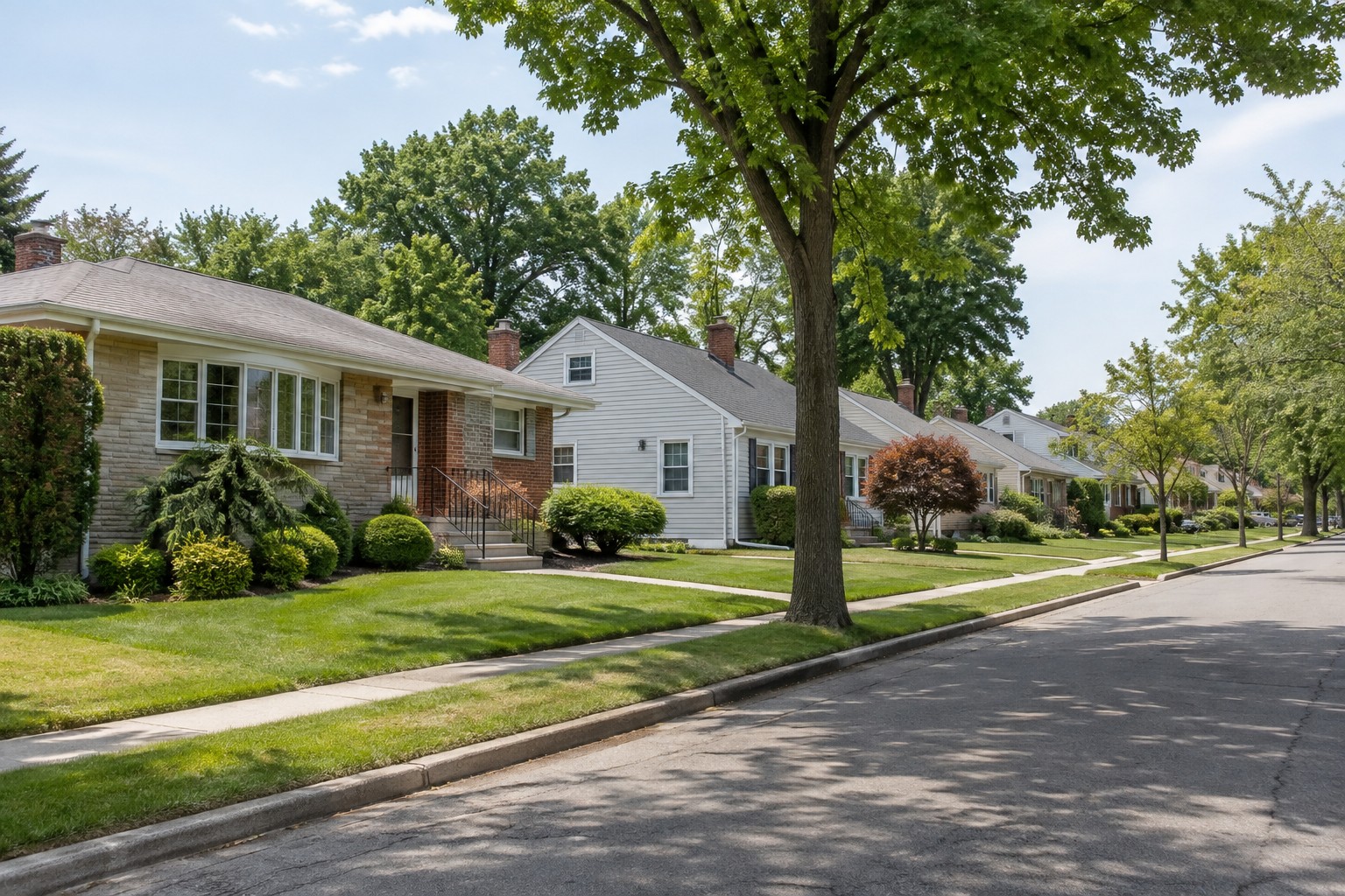 A Colonia, New Jersey neighborhood, illustrative